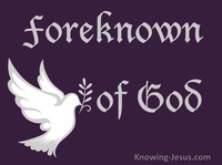 Foreknown of God